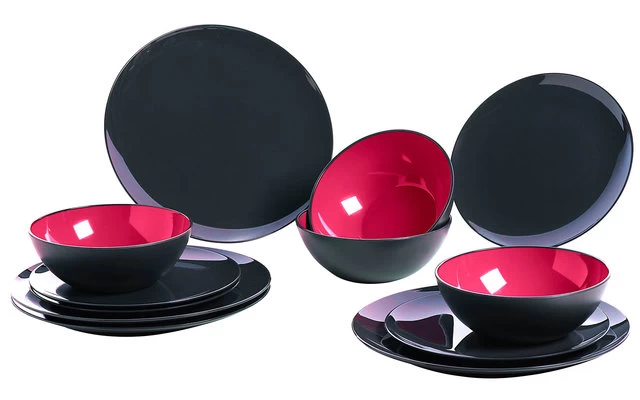 Gimex Melamin Grey-Line Geschirr-Set 12 Tlg. â Bild 2