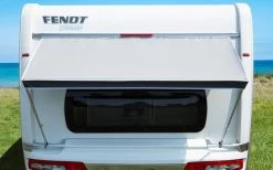 Berger Wachau Fenstermarkise Grau, Blau