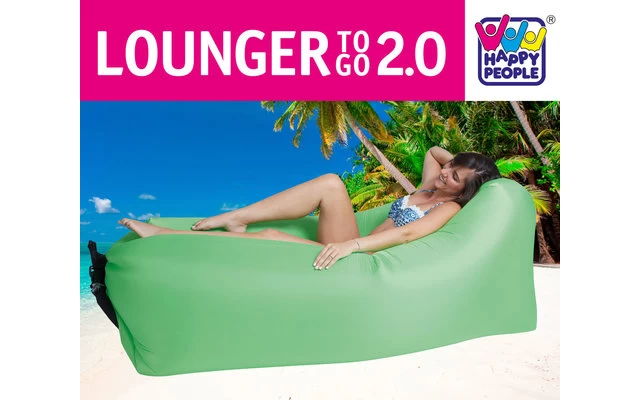 Happy People Luftsessel Lounger To-Go 2.0 Blau – Bild 3