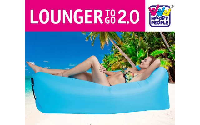 Happy People Luftsessel Lounger To-Go 2.0 Blau