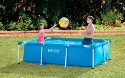 Intex Pool Mini Frame Metallrahmenpool 220x150x60 Cm