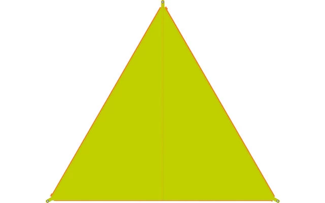 Bent Canvas Plain Single Tarp Ocean Wave / Zipper Orange – Bild 4