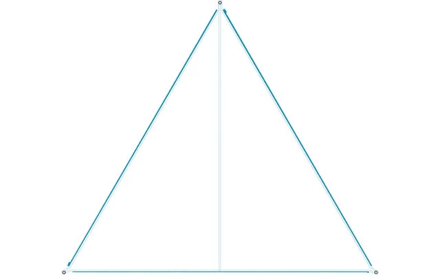 Bent Canvas Plain Single Tarp Ocean Wave / Zipper Orange – Bild 5