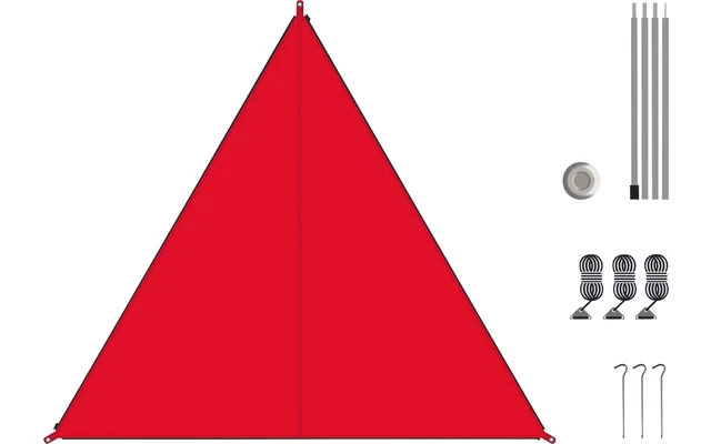 Bent Canvas Plain Set Tarp Barbados Cherry / Zipper Black – Bild 3