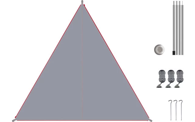 Bent Canvas Plain Set Tarp Barbados Cherry / Zipper Black – Bild 7