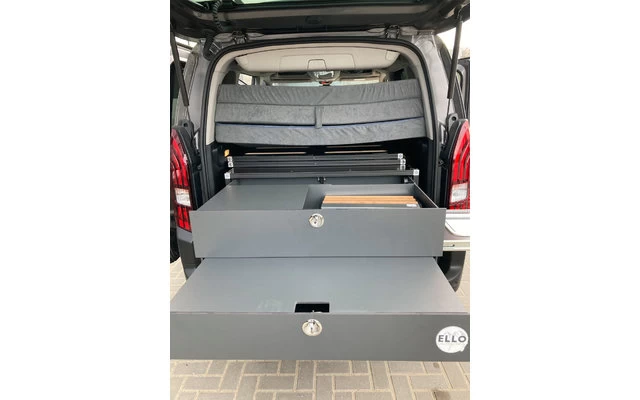Ello Camping Kofferraum Campingbox Für Peugeot Rifter Kurz (ab 06/2018) â Bild 2