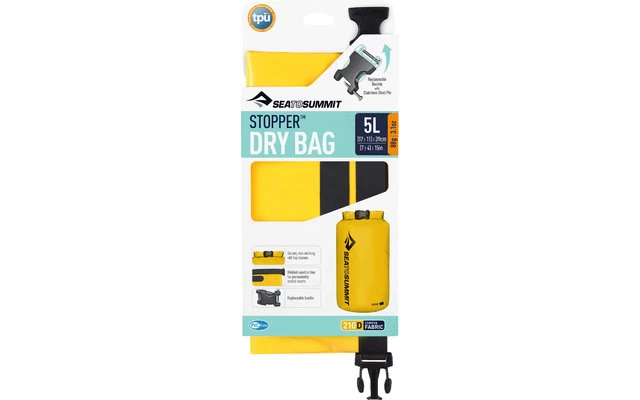 Sea To Summit Stopper Dry Bag Trockensack Grün 5 Liter – Bild 6