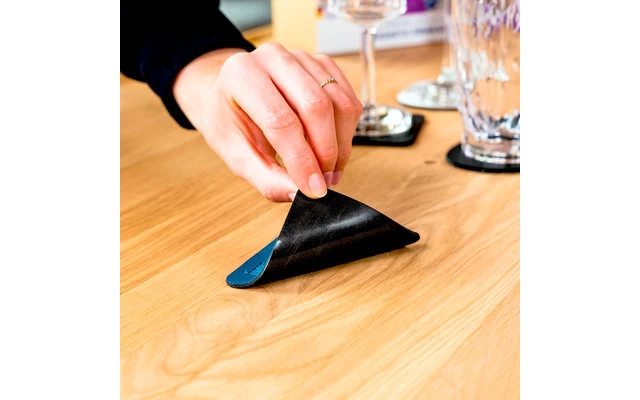 Silwy® Metall Nano Gel Untersetzer Eckig 8,3 X 8,3 Cm Blau – Bild 4