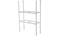 SYS-RACK Regal-System 83-L-RR-1 Aluminium Längs Für Heckgarage 85 X 31 X 130 Cm