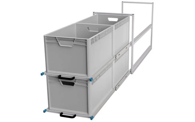 SYS-Rack Kastenwagen Heckauszug 124-KW-2TS-100-LC – Bild 2