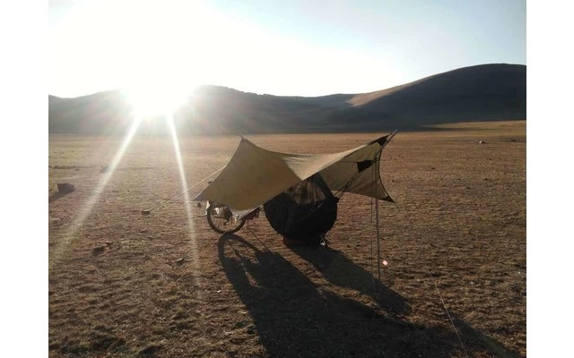 Amazonas Adventure Hängematten-Tarp Dunkelbraun – Bild 6