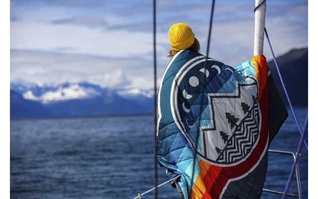 Voited Recycled Ripstop Outdoor Camping Decke Ocean Navy – Bild 4