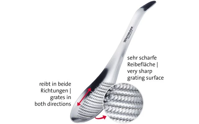 Westmark Löffelreibe Ingwerreibe Silber – Bild 2