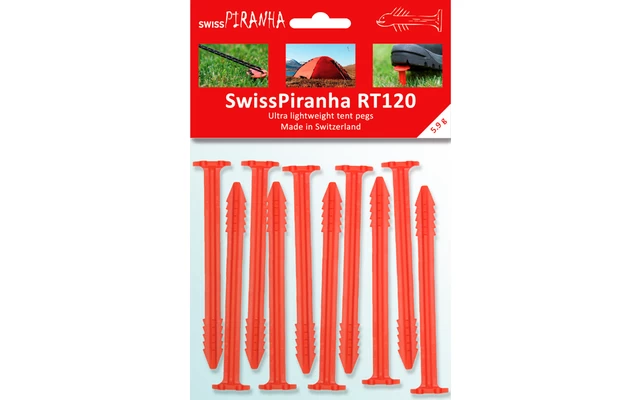 Swiss Piranha RT120 Zelthering Rot 12 Cm Einzeln – Bild 5