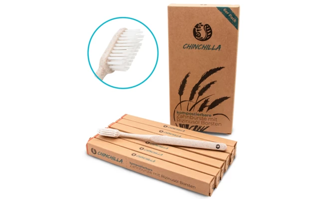 Chinchilla Zahnbürste Biologisch Abbaubar 1 Stück – Bild 7