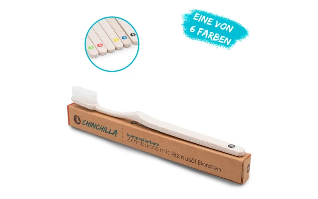 Chinchilla Zahnbürste Biologisch Abbaubar 1 Stück – Bild 4