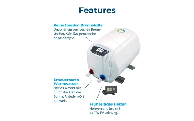 Fothermo Photovoltaischer Caravan Boiler 10 Liter – Bild 2