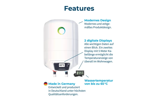 Fothermo Photovoltaischer Caravan Boiler 10 Liter – Bild 5