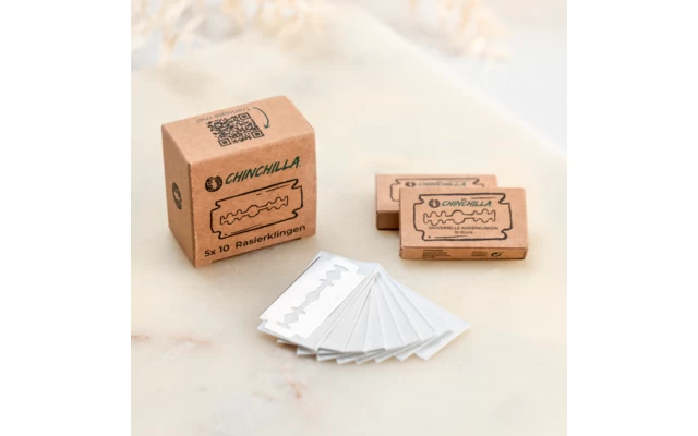 Chinchilla Rasierklingen Für Rasierhobel Universell 10 Stück – Bild 7