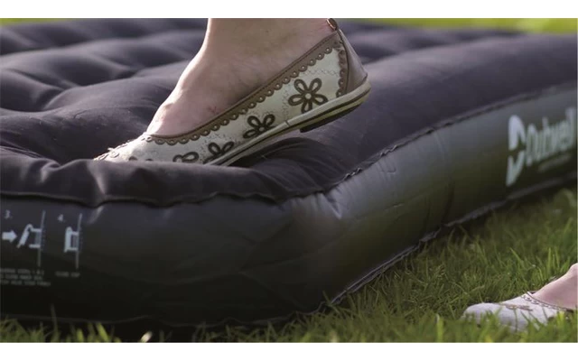 Outwell Classic Luftmatratze Mit Kissen Und Pumpe Single 185 X 75 Cm Schwarz – Bild 2