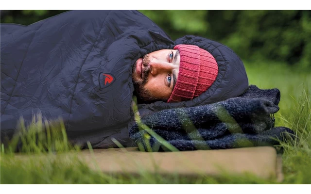 Robens Moraine 2 Mumienschlafsack Dunkelblau Reißverschluss Links