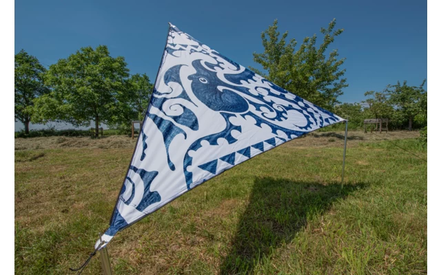 Bent Sonnensegel Grau/RV Rot – Bild 4