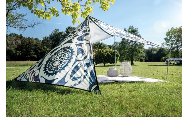 Bent Sonnensegel Neuseeland Oktopus Druck/RV Schwarz – Bild 6