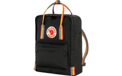 Fjällräven Kanken Rainbow Rucksack 16 Volumen Black-Rainbow Pattern