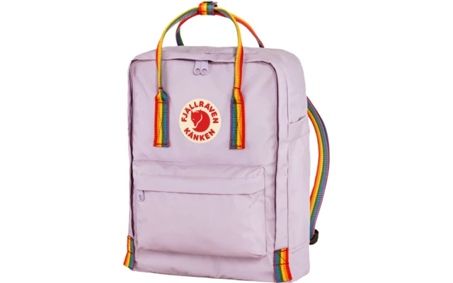 Fjällräven Kanken Rainbow Rucksack 16 Volumen Black-Rainbow Pattern – Bild 6