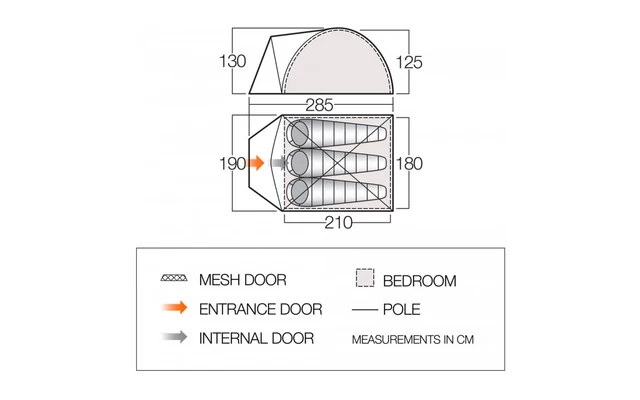 Vango ALPHA 300CLR Kuppelzelt 3-Personen â Bild 2